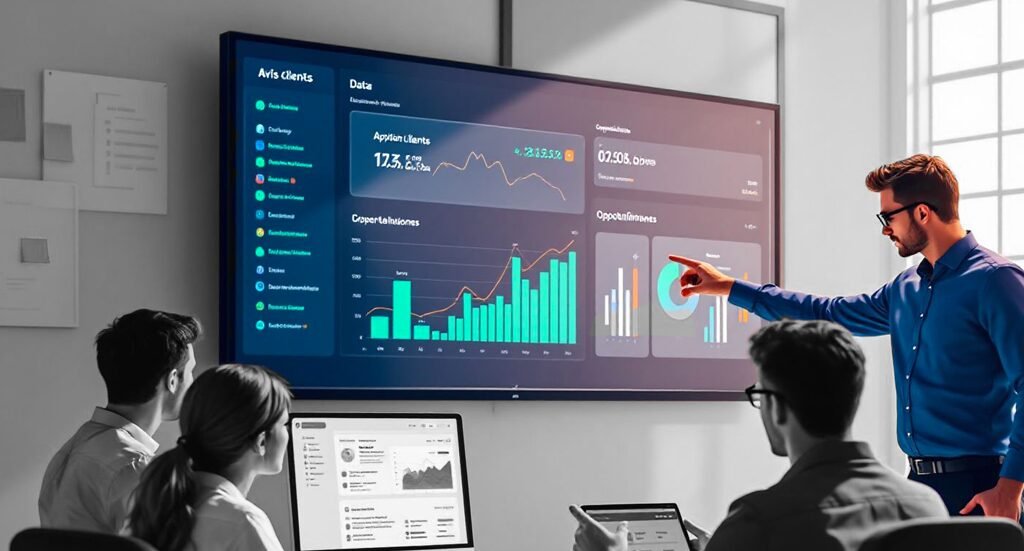 Dashboard d'analyse des données clients Google Ads avec indicateurs de performance